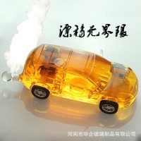 河間華企高檔玻璃酒具威士忌醒酒器高硼硅玻璃大容量泡酒器精美玻璃造型酒具